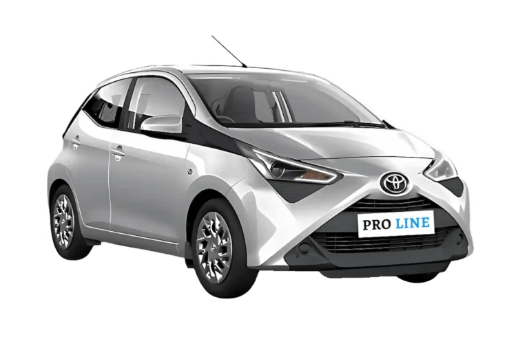 Toyota Aygo rent a car aerodrom Niš preuzimanje na parkingu